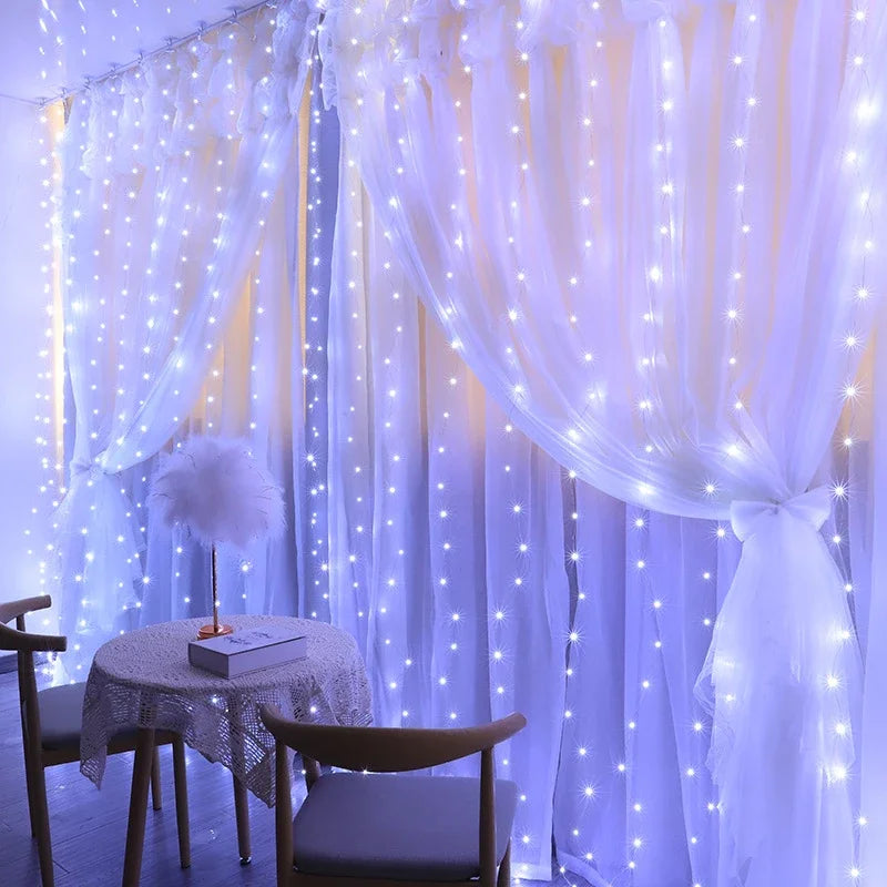 Christmas Lights Curtain