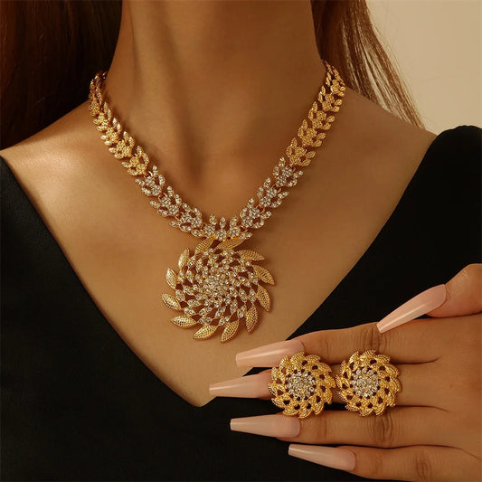 Sunflower  Earrings and  Necklace