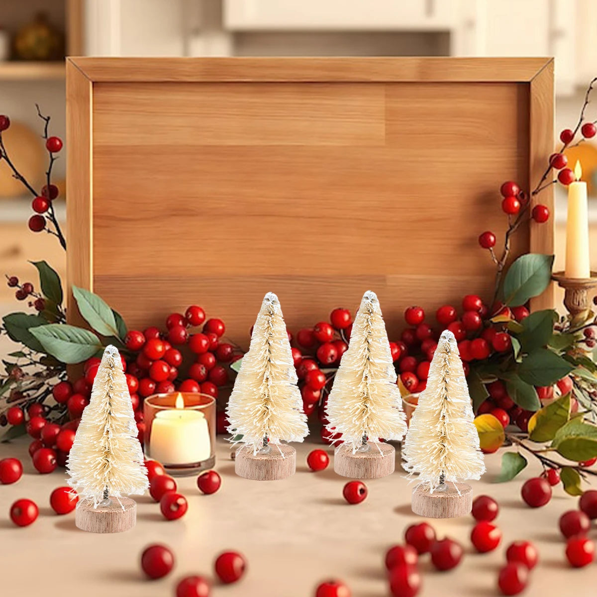 Artificial Mini Wooden Christmas Tree