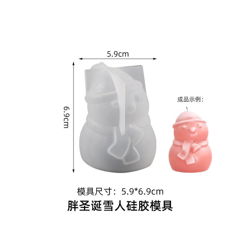 3D Christmas Tree Candle Silicone