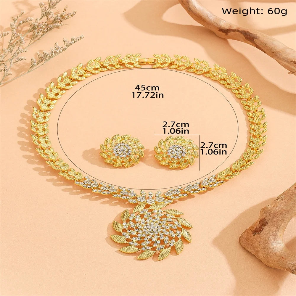Sunflower  Earrings and  Necklace