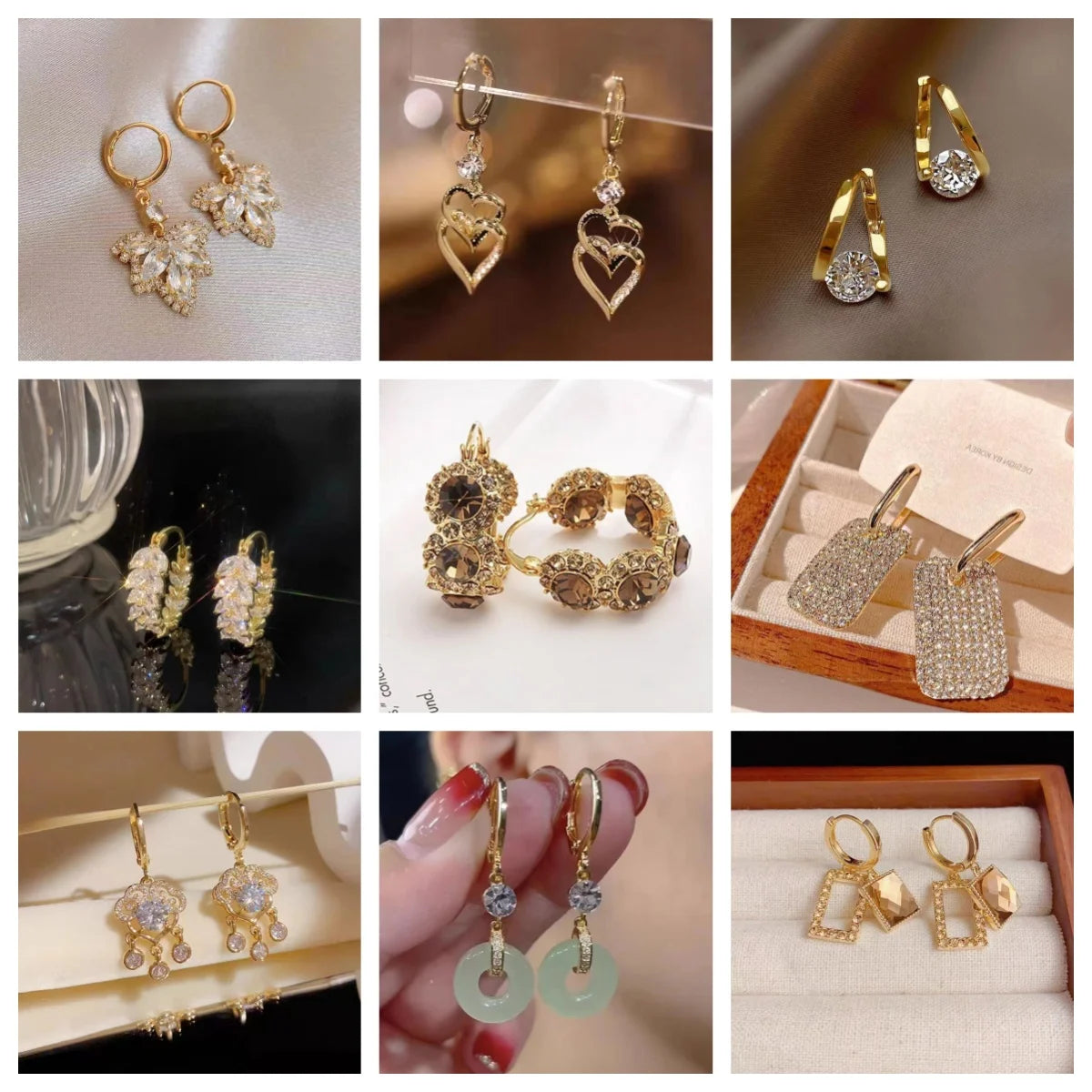 New Unique Design Sense Chinese Red Beaded Earrings 2024 New Trendy and Elegant Personalized Fashionable Slim Earrings