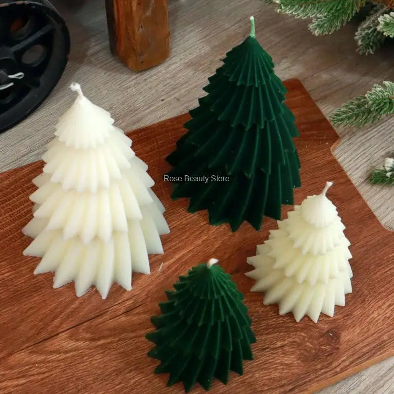 3D Christmas Tree Candle Silicone