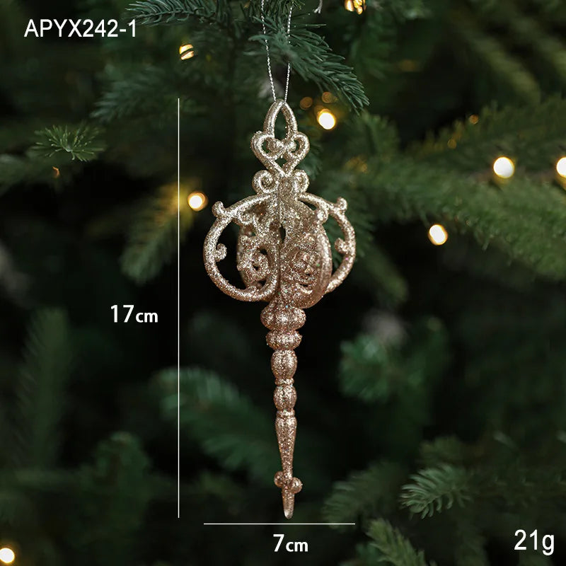 Christmas Tree Plastic Pendant