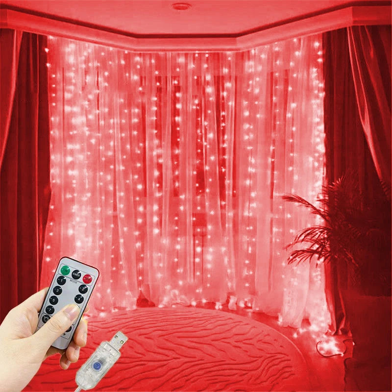 USB Curtain String Light