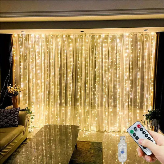 USB Curtain String Light