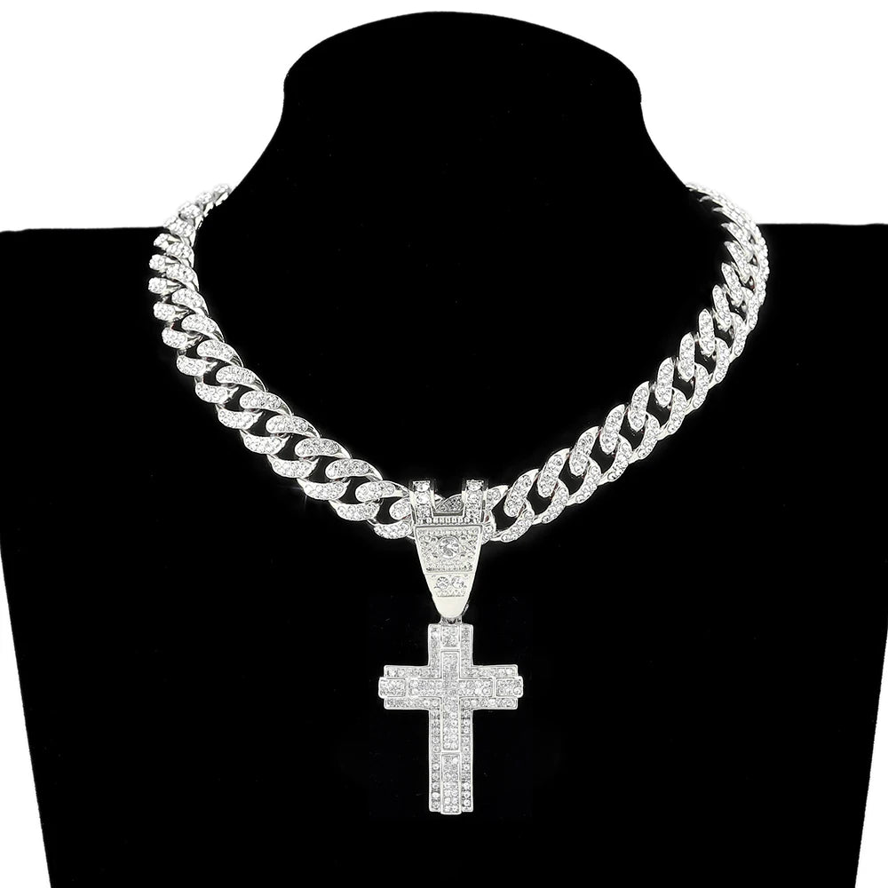 Shiny Cross  Necklace