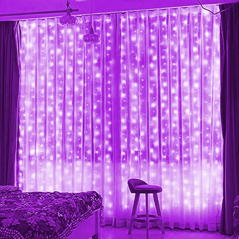 USB Curtain String Light