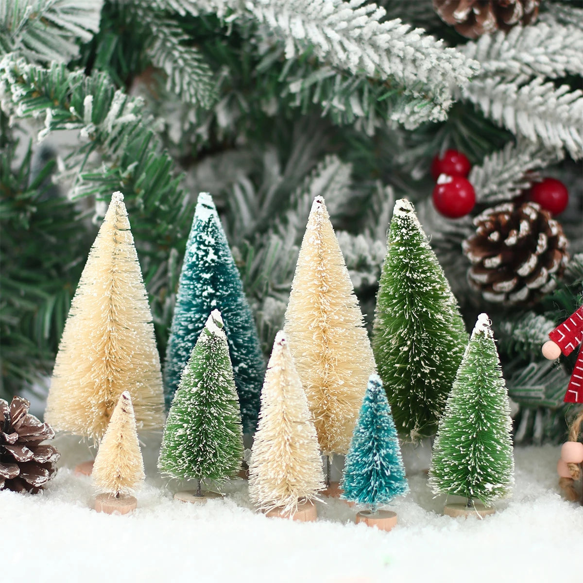 Artificial Mini Wooden Christmas Tree