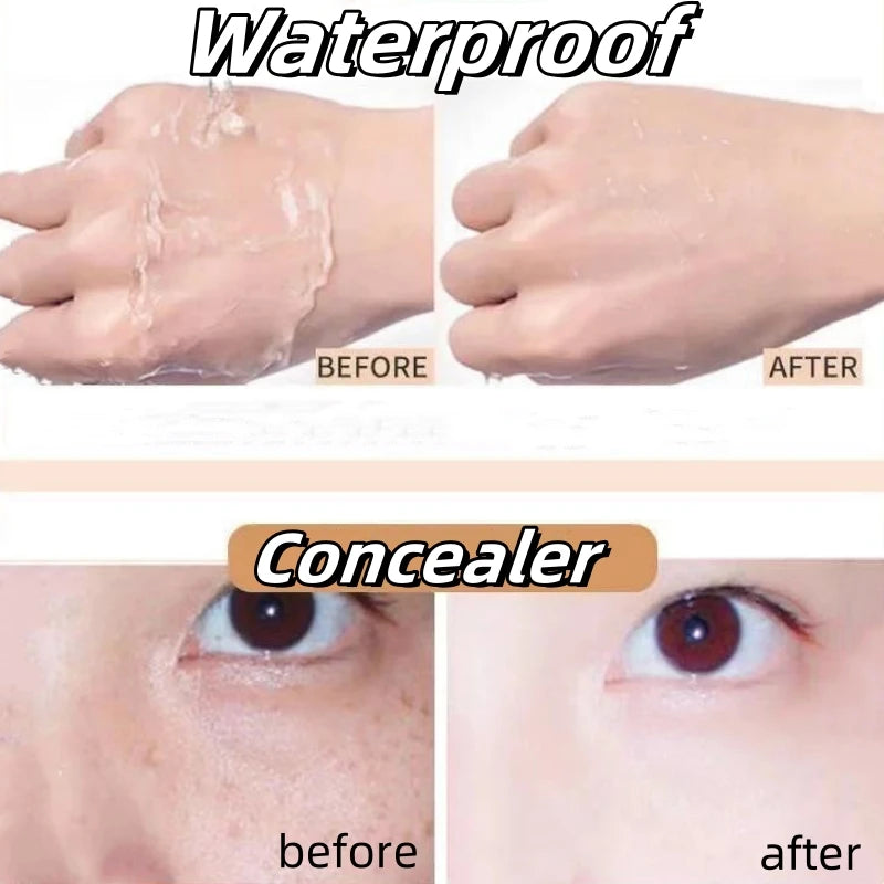 Waterproof Coverage Concealer For Tattoos Scars High Quality For Contouring Makeup Foundation Corrector Anti Dark Circle Freckle