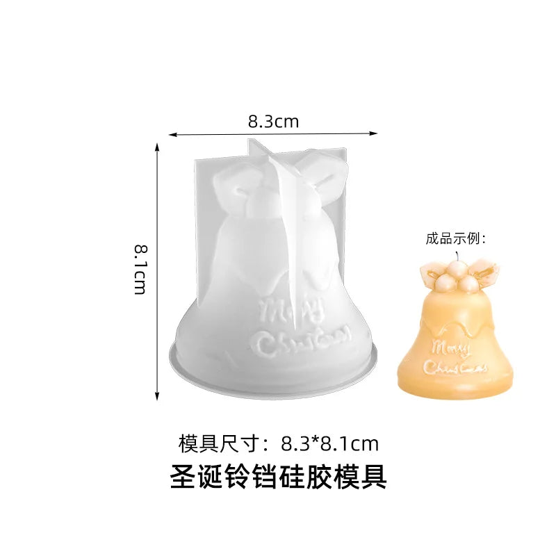 3D Christmas Tree Candle Silicone