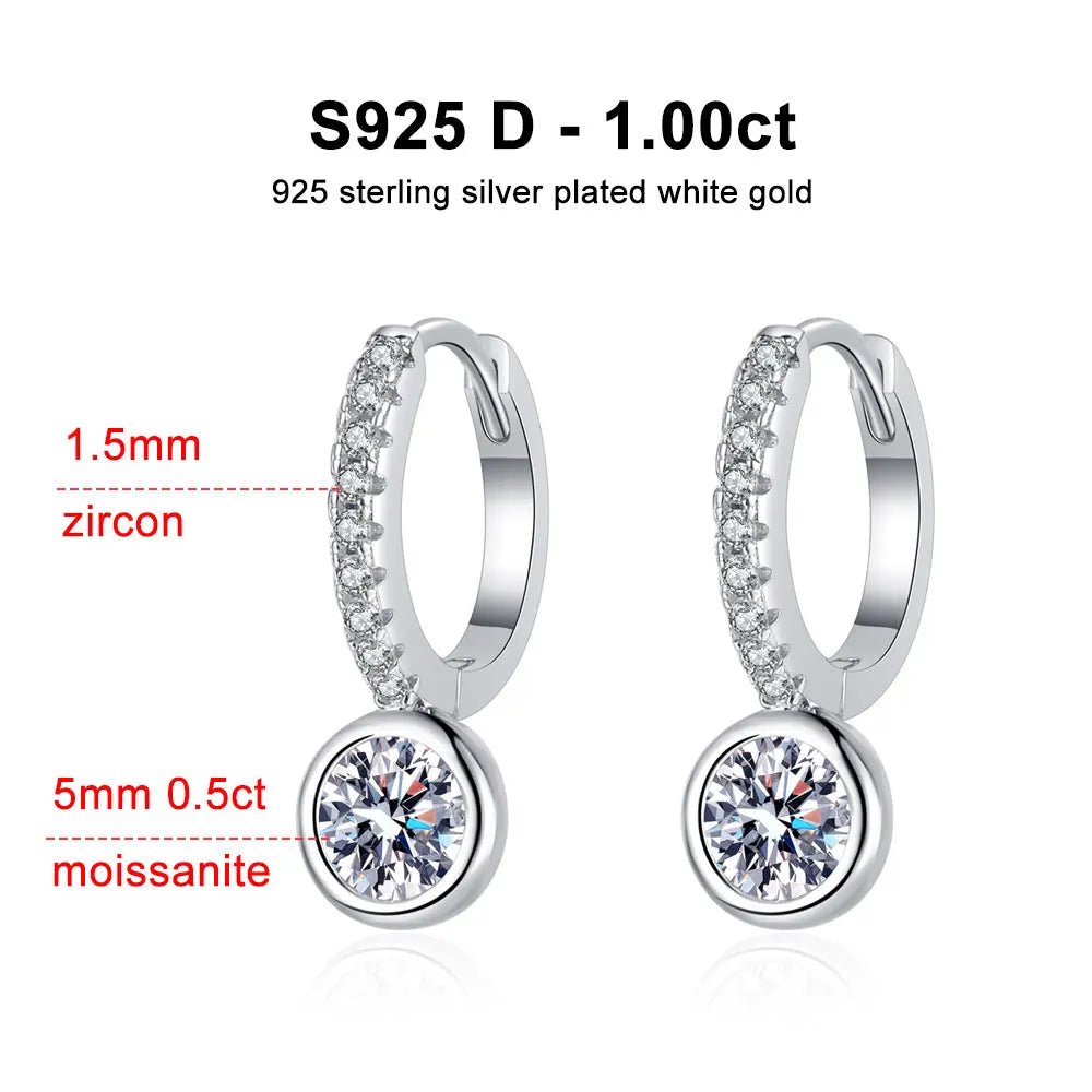 Moissanite  Earring