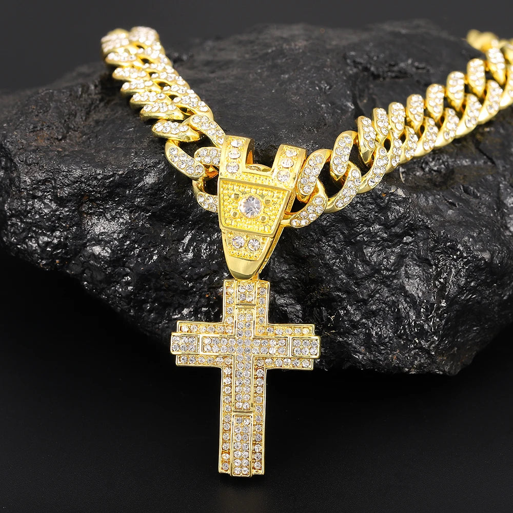 Shiny Cross  Necklace