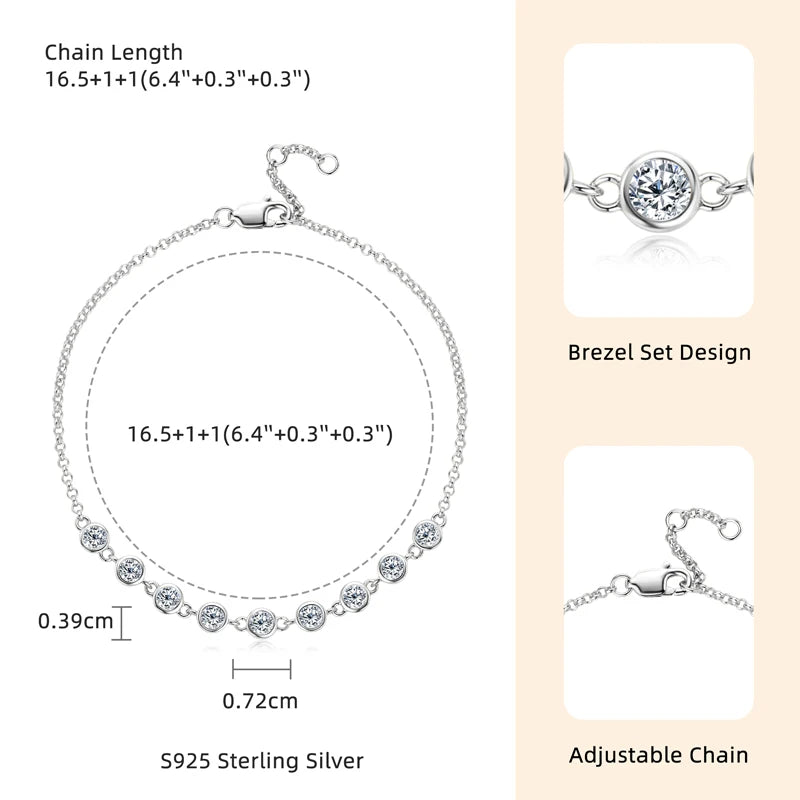 Moissanite Diamond Bracelet